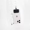 iLike Agarre universal extraíble para teléfono para correas, Negro