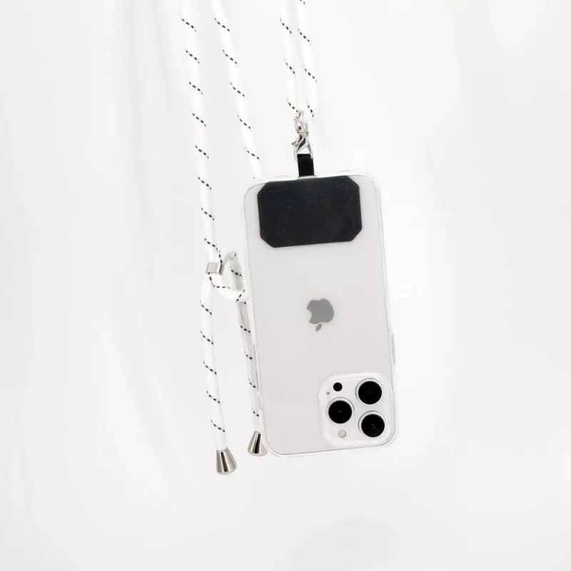 iLike Agarre universal extraíble para teléfono para correas, Negro