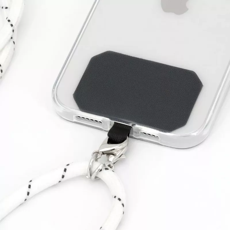 iLike Agarre universal extraíble para teléfono para correas, Negro