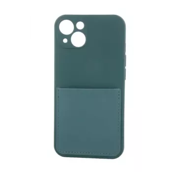 iLike Funda con tarjetero para Samsung Galaxy A13 4G Verde bosque