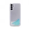 Funda de silicona iLike Water Glitter azul para Samsung Galaxy A14 5G