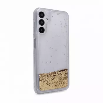 iLike Samsung Galaxy A14 5G Funda de Silicona Water Glitter Oro