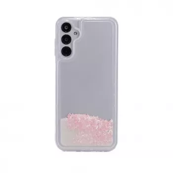 iLike Samsung Galaxy A14 5G Funda de Silicona Water Glitter Rosa