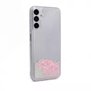 iLike Samsung Galaxy A14 5G Funda de Silicona Water Glitter Rosa
