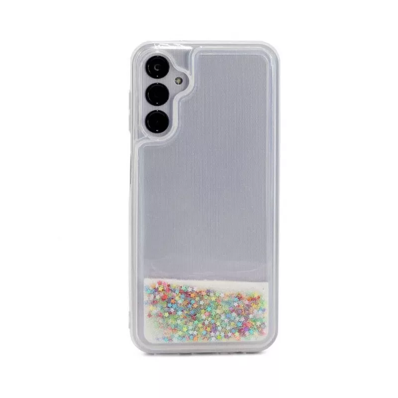 iLike Funda de silicona para Samsung Galaxy A14 5G Water Glitter Rainbow
