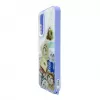 iLike Samsung Galaxy A15 Funda Epoxy Cartoon morada blanca