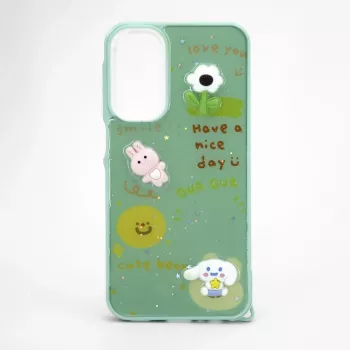 iLike Funda Epoxy Cartoon para Samsung Galaxy A15 Verde claro