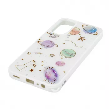 iLike Samsung Galaxy A15 Funda Epoxy Cartoon blanca