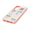 iLike Samsung Galaxy A15 Funda Epoxy Cartoon blanca rosa