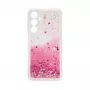 iLike Samsung Galaxy A15 Funda de Silicona Water Glitter Rosa