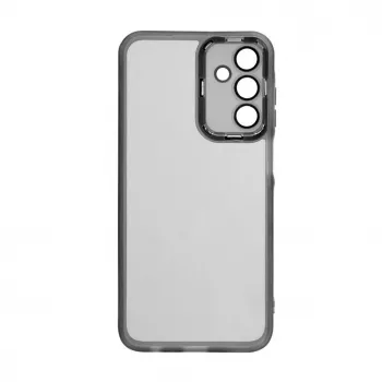 iLike Funda transparente y protección de cámara para Samsung Galaxy A15 negra