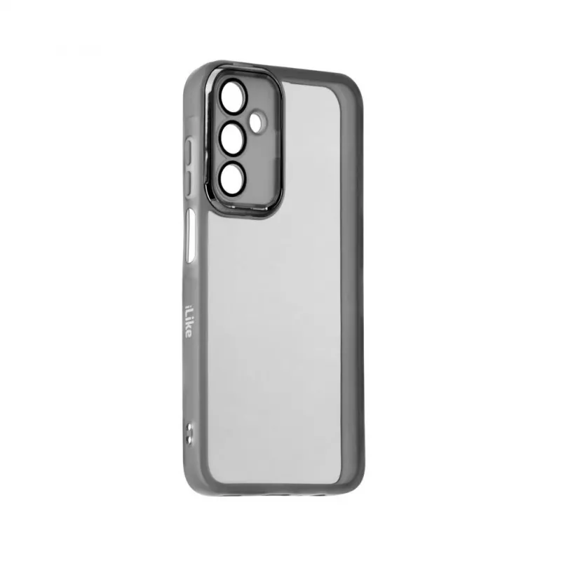 iLike Funda transparente y protección de cámara para Samsung Galaxy A15 negra
