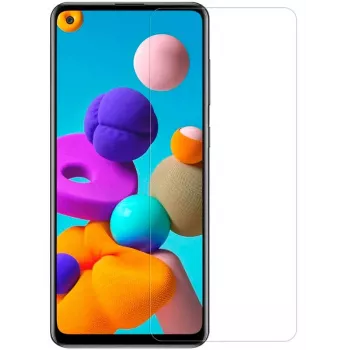 iLike Samsung Galaxy A21s Protector de Pantalla de Cristal Templado Flat Clear 0,33mm