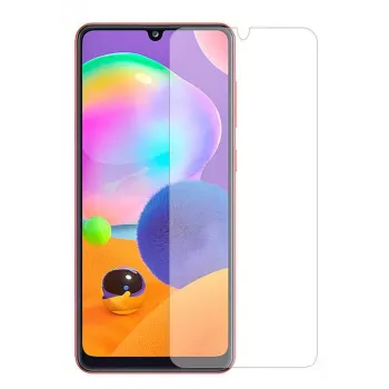 iLike Samsung Galaxy A31 Protector de pantalla de cristal templado plano transparente de 0,33 mm