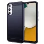 iLike Funda de silicona flexible Carbon azul para Samsung Galaxy A34 5G