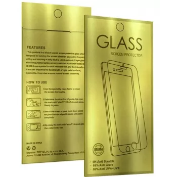 iLike protector de pantalla de cristal templado dorado para Samsung Galaxy A34 5G
