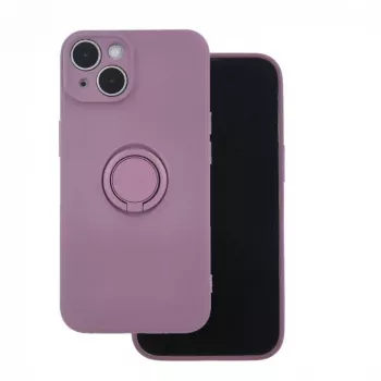 iLike Samsung Galaxy A35 5G Funda con anillo para dedo Lila claro