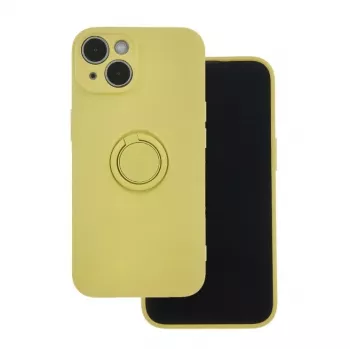 iLike Samsung Galaxy A35 5G Funda con anillo Amarilla