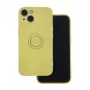 iLike Samsung Galaxy A35 5G Funda con anillo Amarilla
