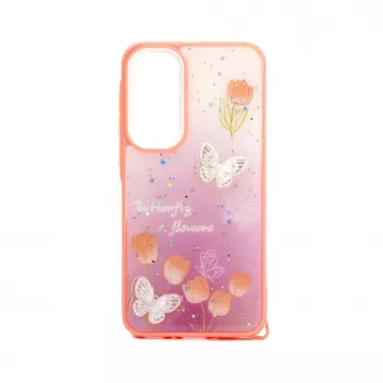 Funda Epoxy Cartoon iLike rosa claro para Samsung Galaxy A35