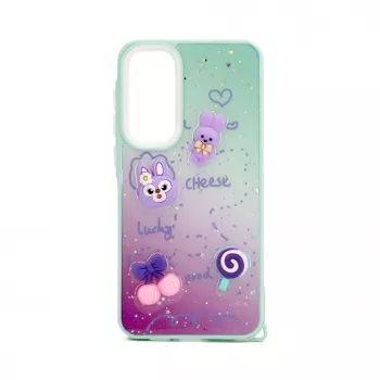 iLike Samsung Galaxy A35 Funda Epoxy Cartoon Menta