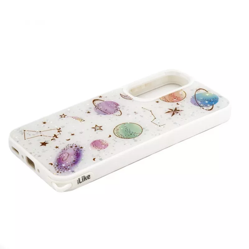 Funda Epoxy Cartoon iLike blanca para Samsung Galaxy A35