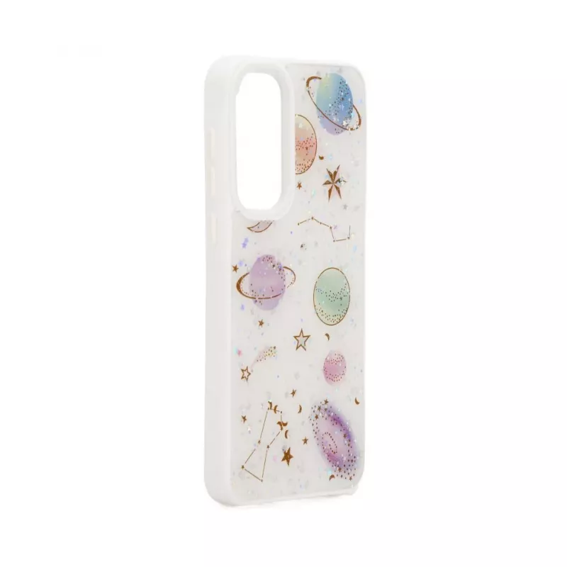 Funda Epoxy Cartoon iLike blanca para Samsung Galaxy A35