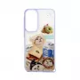 Funda Epoxy Cartoon iLike para Samsung Galaxy A35 Blanco azulado