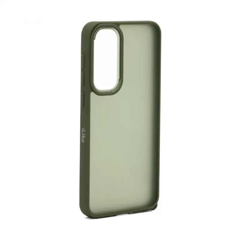 Funda híbrida de PC iLike para Samsung Galaxy A35 verde