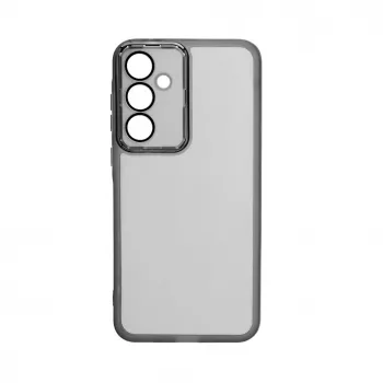 iLike Funda transparente con protección de cámara para Samsung Galaxy A35 negra