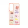 Funda Epoxy Cartoon iLike blanca rosa para Samsung Galaxy A55