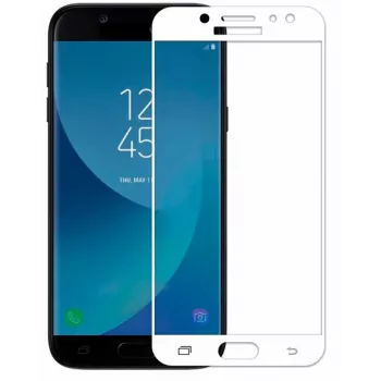 iLike Protector de pantalla de cristal templado 5D Curved Edge Blanco para Samsung Galaxy J3 (2017) J330