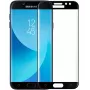 iLike protector de pantalla de cristal templado 5D para Samsung Galaxy J7 (2017) J730, negro, dureza 9H, cobertura total