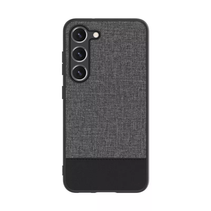 iLike Samsung Galaxy S23 funda trasera plástico cuero gris