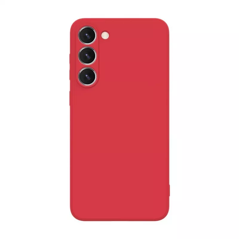 iLike Funda de silicona Nano para Samsung Galaxy S23 roja