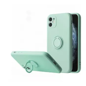iLike Tapa trasera con anillo de silicona para Xiaomi Redmi 9C / Redmi 10A - Mint