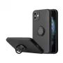iLike Funda Silicone Ring Negra para Xiaomi Redmi 9C / 10A