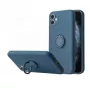iLike Funda de silicona con anillo para Xiaomi Redmi Note 10 Pro / Pro Max - azul