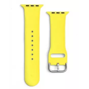 iLike Correa de silicona APS para reloj 8/7/6/5/4/3/2 / SE (41/40/38mm) amarilla
