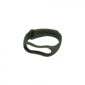 Correa de silicona iLike para Xiaomi Mi Band 5 / 6 / 7 (18x250mm), verde caqui