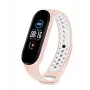 iLike Correa de silicona para Xiaomi Mi Band 5 Dots Rosa Blanco