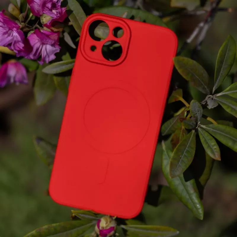 iLike Funda Mag Simple Color roja para Samsung Galaxy A57 5G