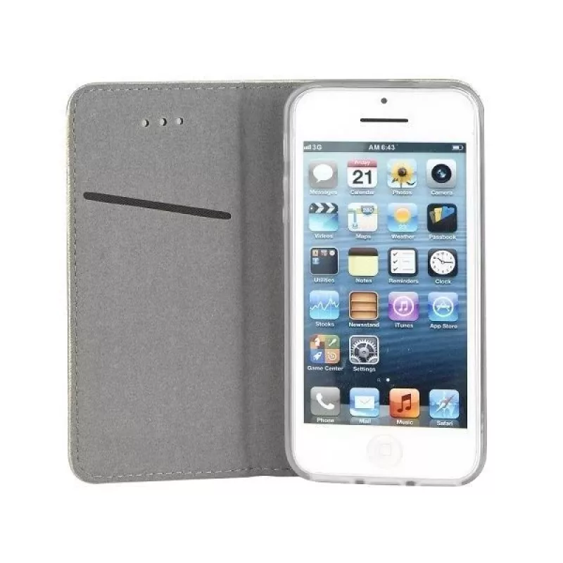 iLike Funda tipo libro Smart Magnet para Xiaomi Redmi A3, Negro