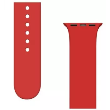iLike Correa de silicona APS para Apple Watch Ultra / Series 8/7/6/5/4/3/2 / SE (45/44/42mm) - Roja