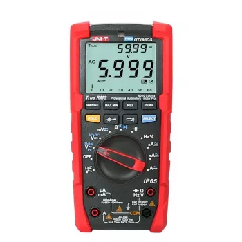 ILIKE UT195DS multímetro digital True RMS con protección IP65, CAT III 1000V/CAT IV 600V, 60000 cuentas, LoZ, LPF, Data Hold, retroiluminación