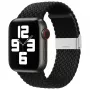 Correa de tejido trenzado iLike Watch 38/40/41mm negra