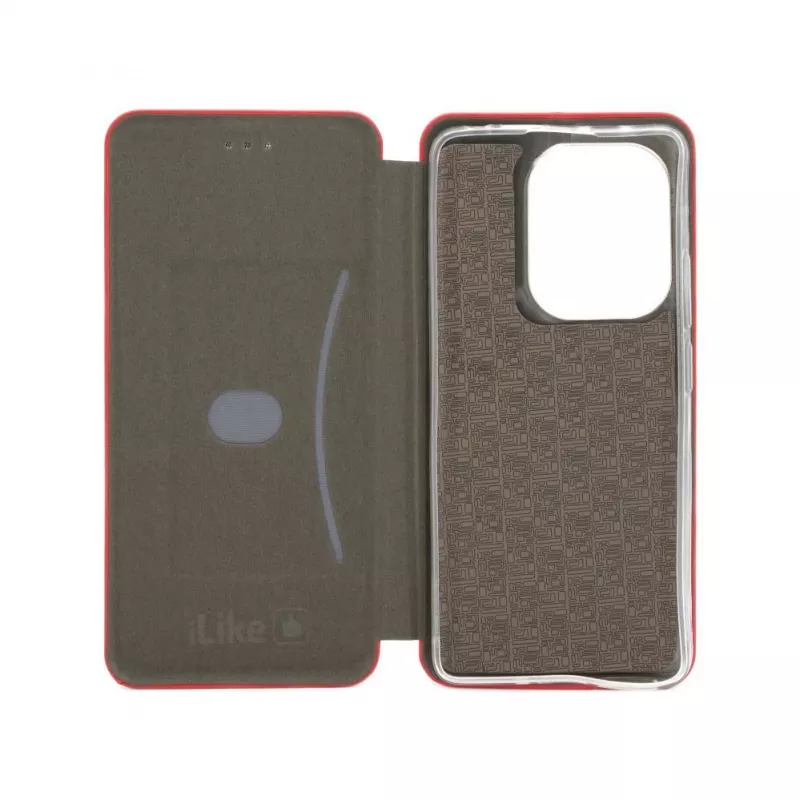 iLike Funda tipo libro Book Case Slim Roja para Xiaomi Poco M6 Pro