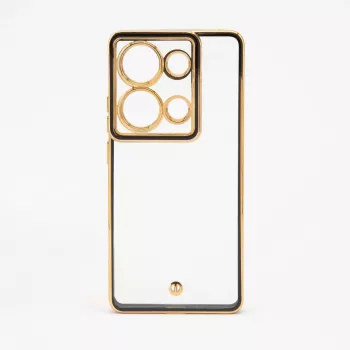 iLike Xiaomi Poco M6 Pro Funda Trasera Protectora Híbrida TPU+PC con Protección de Cámara Negro Transparente