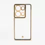 iLike Xiaomi Poco M6 Pro Funda Trasera Protectora Híbrida TPU+PC con Protección de Cámara Negro Transparente