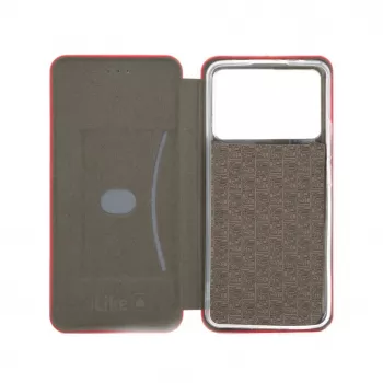 iLike funda tipo libro Slim para Xiaomi Poco X6 Pro roja